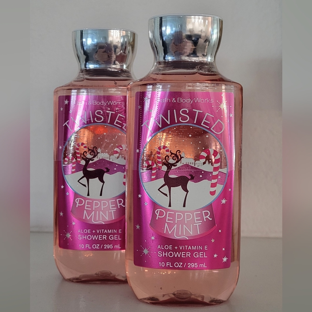Bath & Body Works Twisted Peppermint Shower Gel 2 Bottles For $12 - 4 Sets Avail